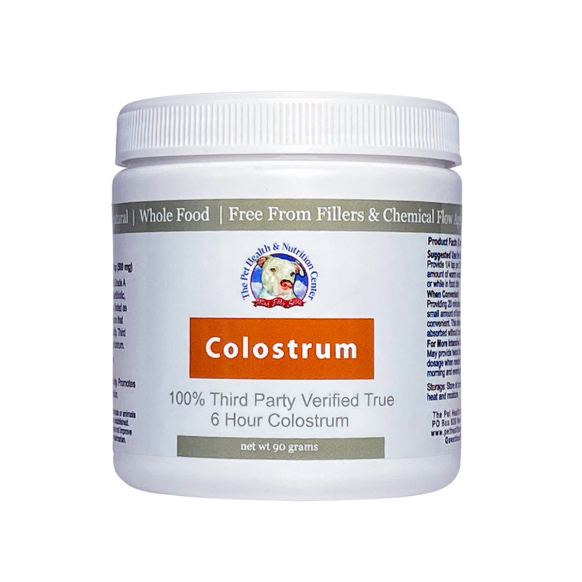 What is the dosage of Colostrum Powder for a Golden Retriever that is 86 pounds?