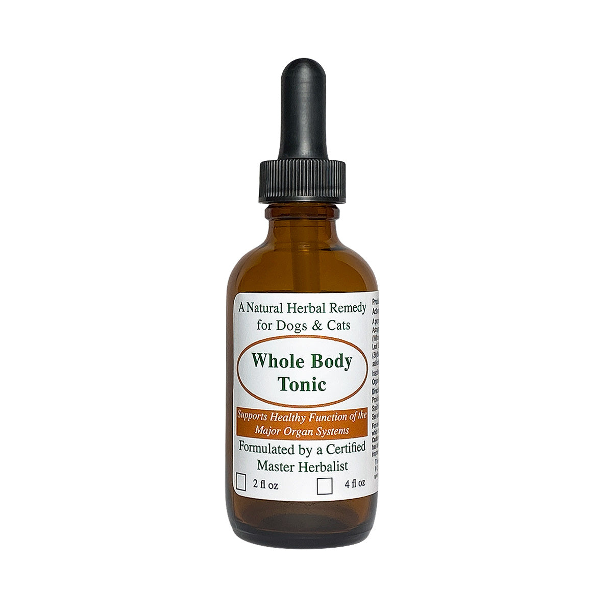 Are there any plans to make a 4oz version of the Whole Body Tonic? I go through the 2oz really quickly with my 65 lb dog.