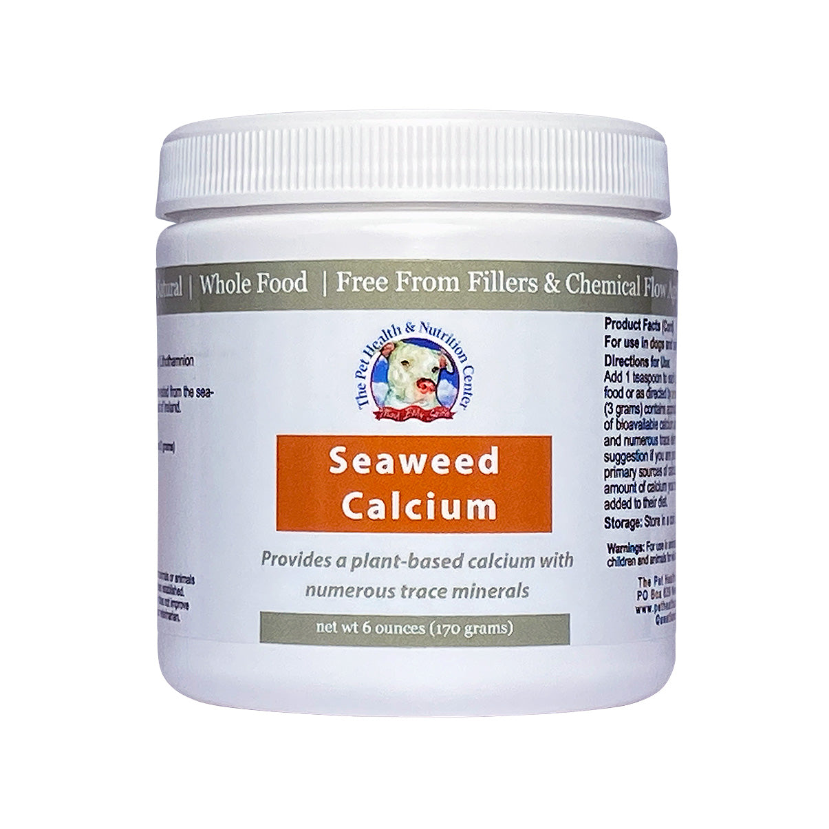 My dog is 30 pounds and eating 12oz of food per day, How much seaweed calcium should she get daily?