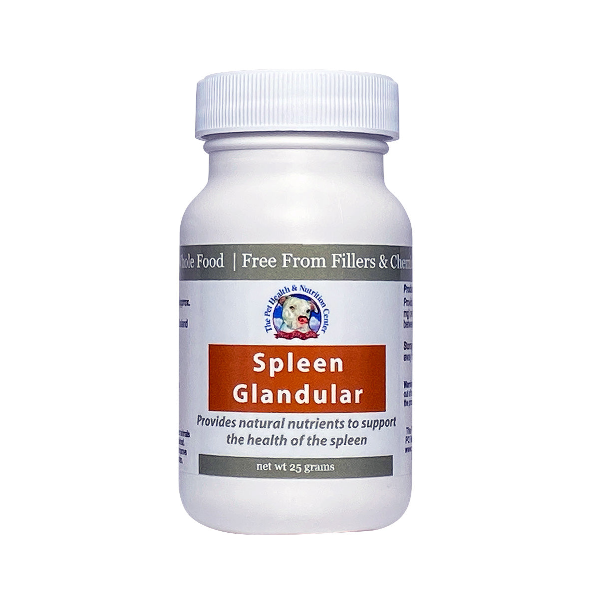 Is your spleen glandular supplement suitable for a dog with an enlarged spleen and possible lymphoma?